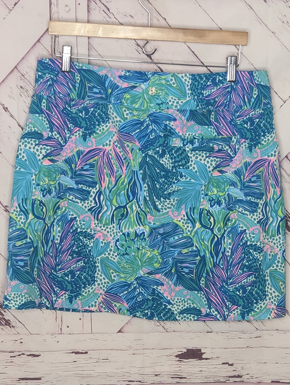Lilly Pulitzer Luxletic Monica Skort Tropical Floral - Picture 2 of 4